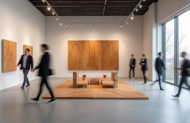 Galeria İzmir iç mekan ve ahşap enstalasyon